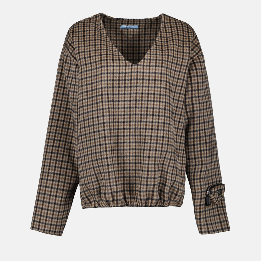 Checked Sweater