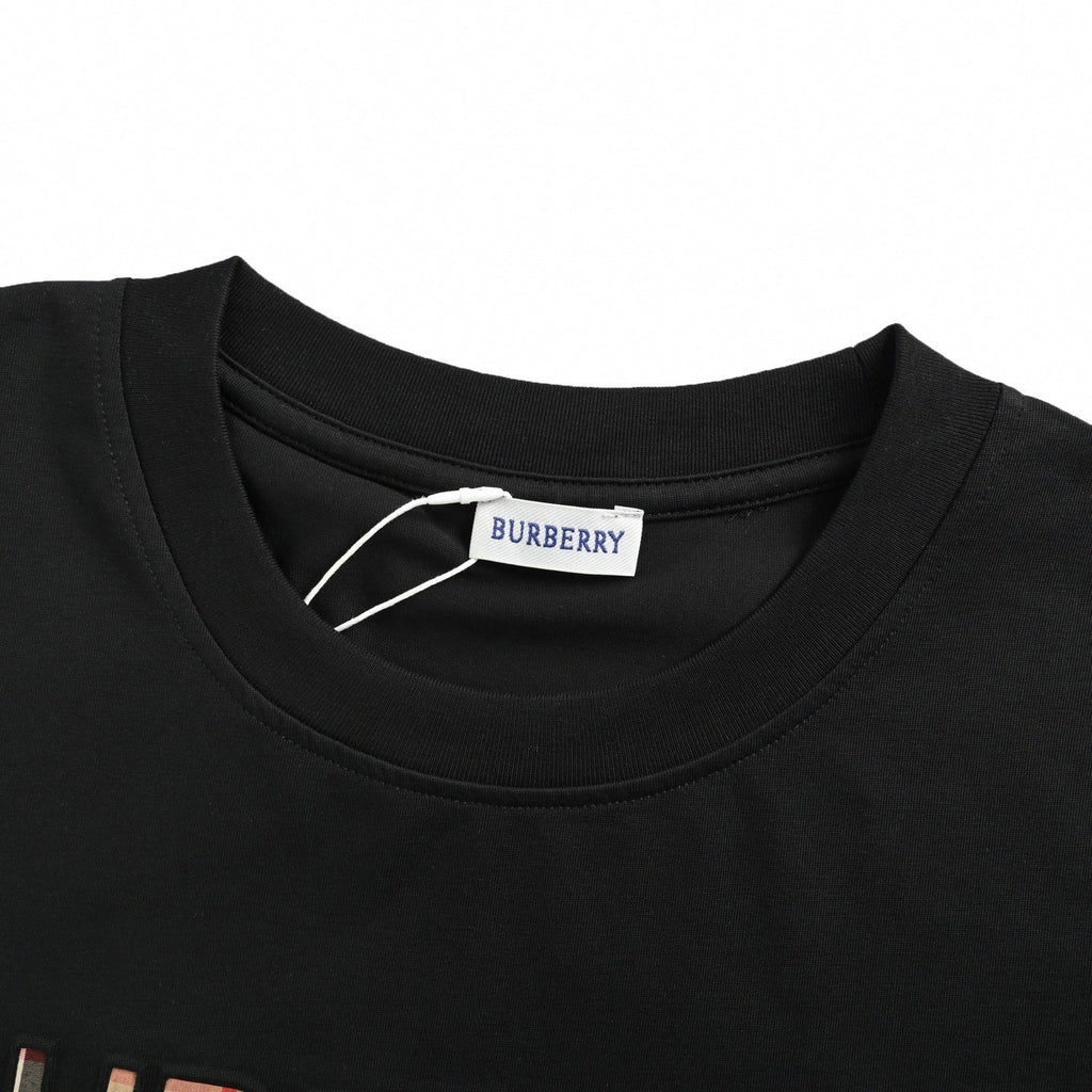 House Check Logo Tee | Black
