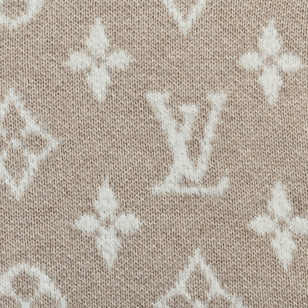 Monogram Jacquard Half-Zip Sweater