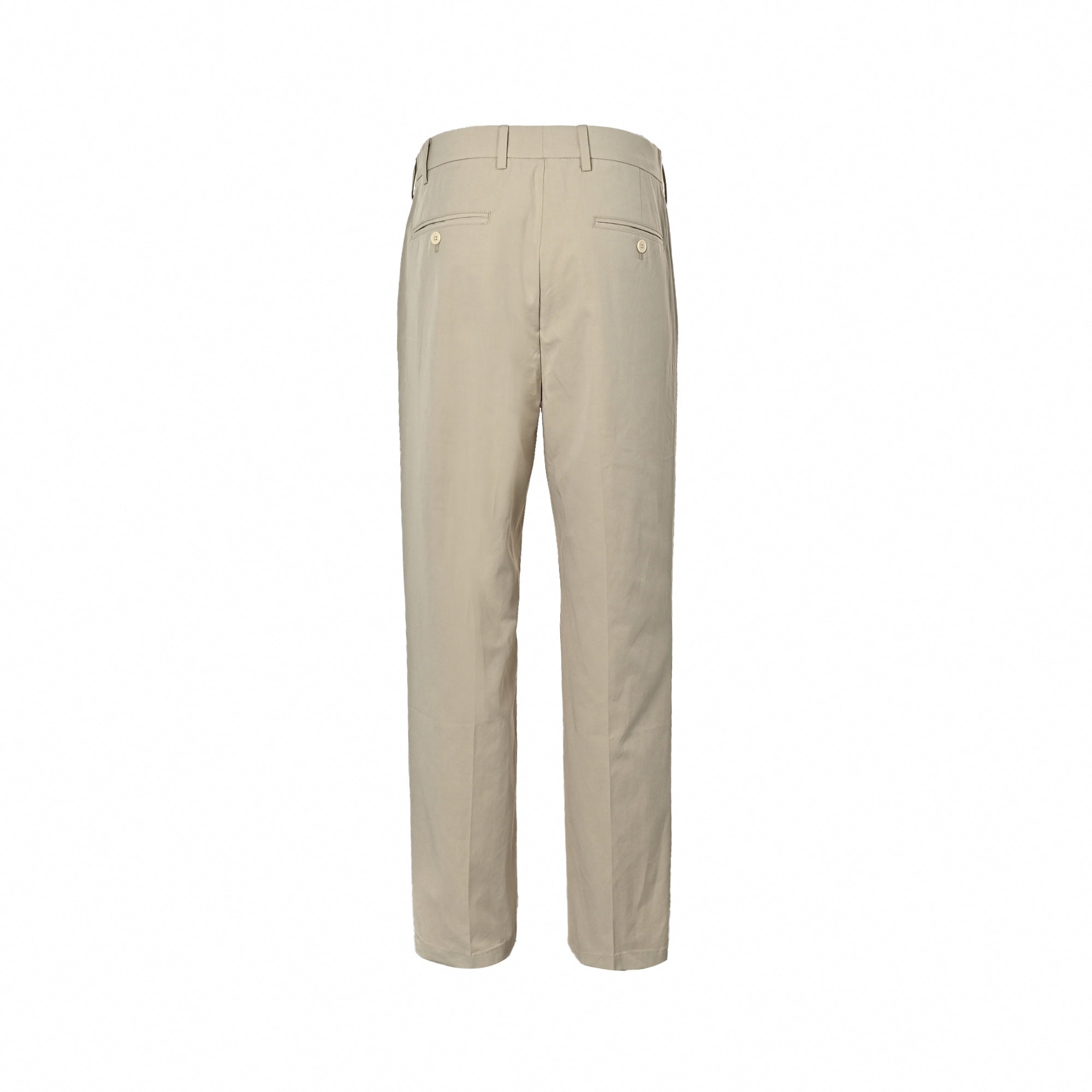 Gabardine Trousers with Triangle Logo | Beige