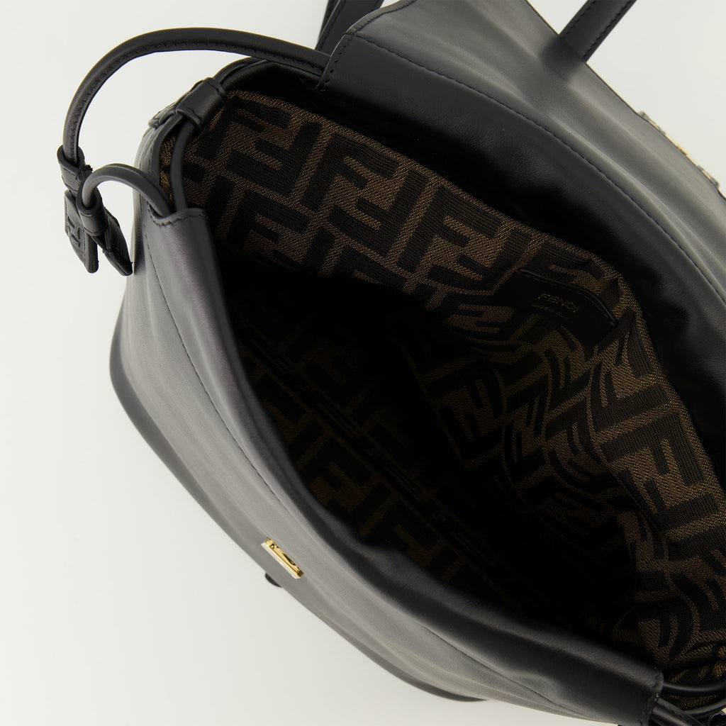 Black Leather Backpack
