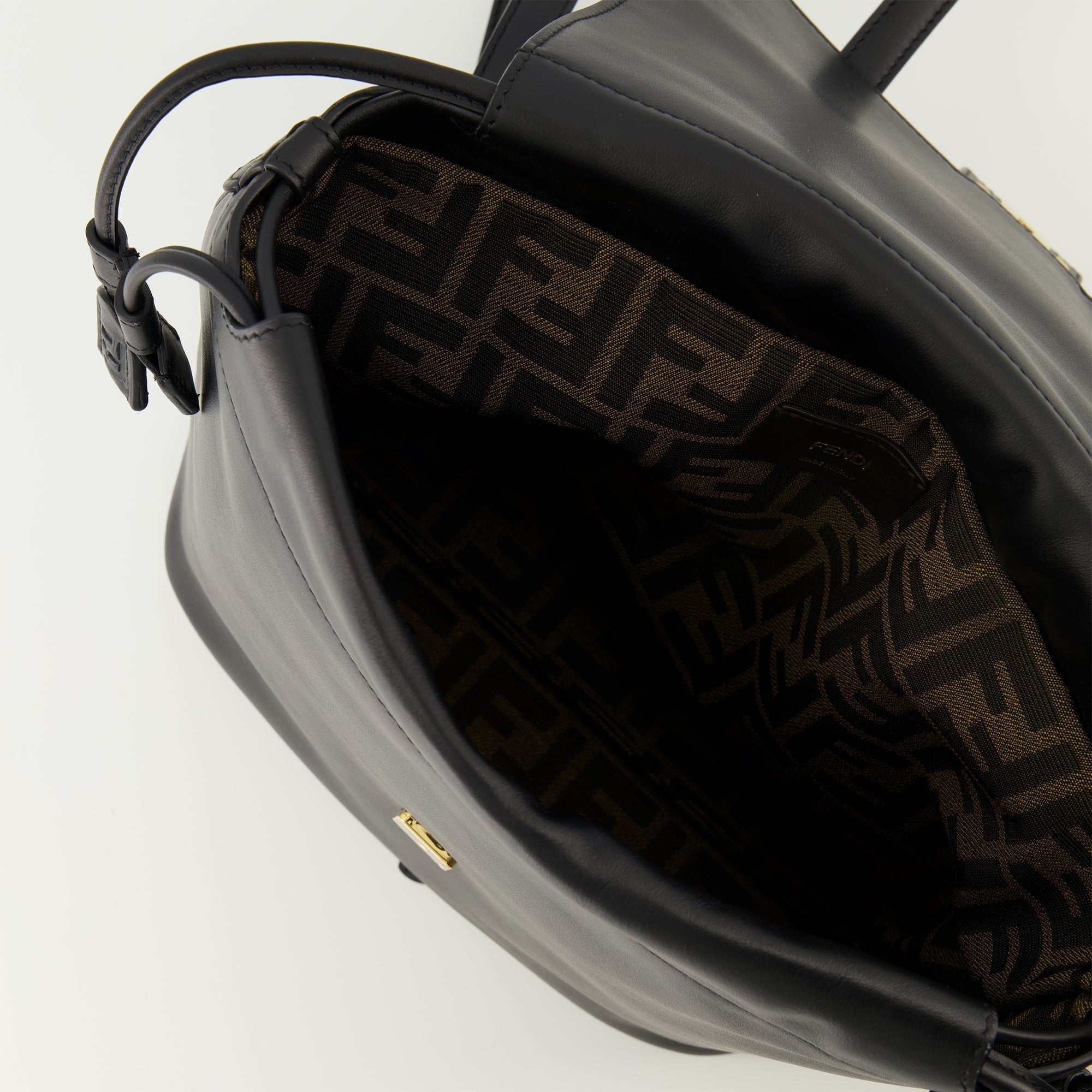 Black Leather Backpack