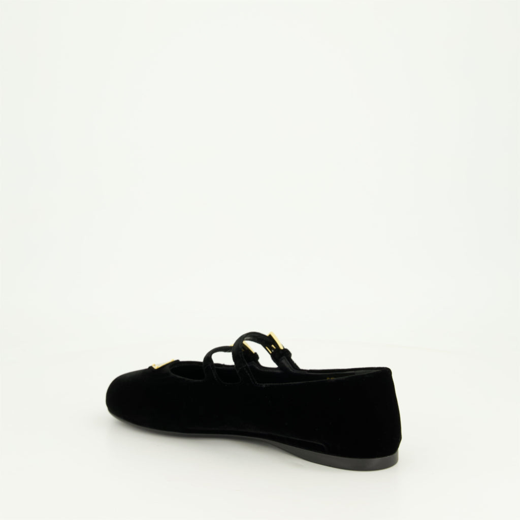 Velvet Ballet Flats