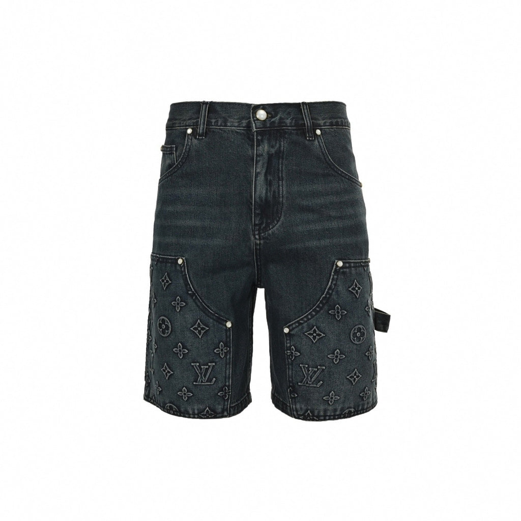 Monogram Embossed Carpenter Shorts