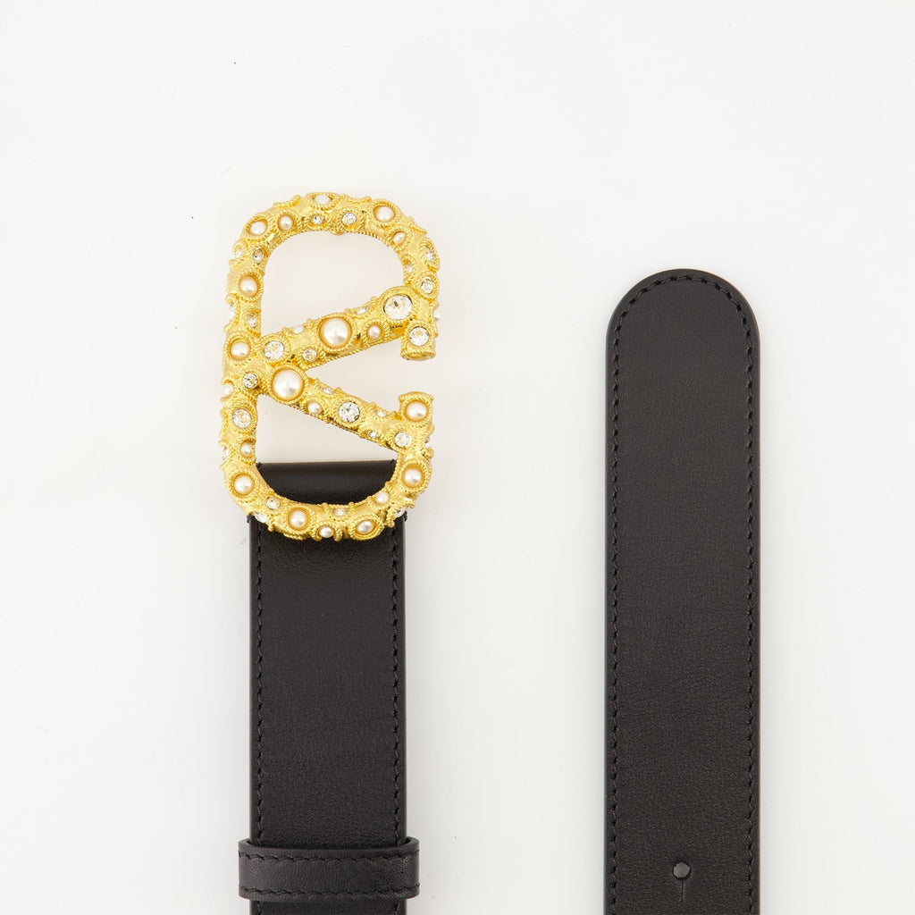VLogo Crystals Belt