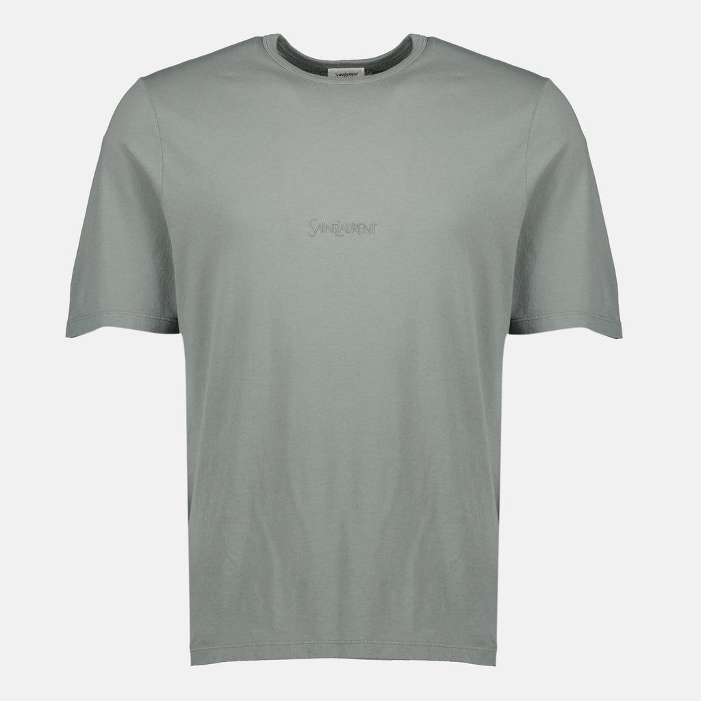 Gray Embroidered T-shirt