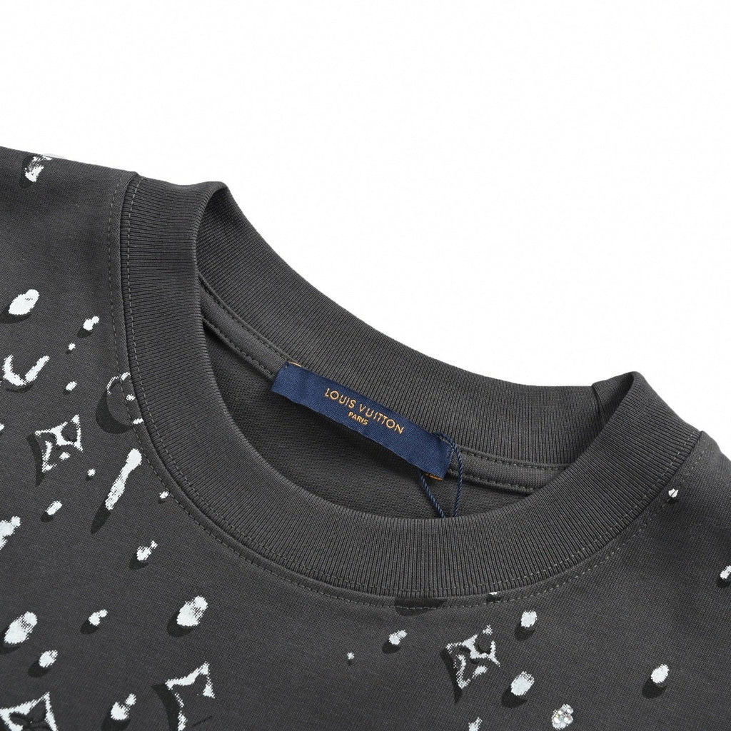 Monogram Water Drop T-Shirt | Charcoal Grey