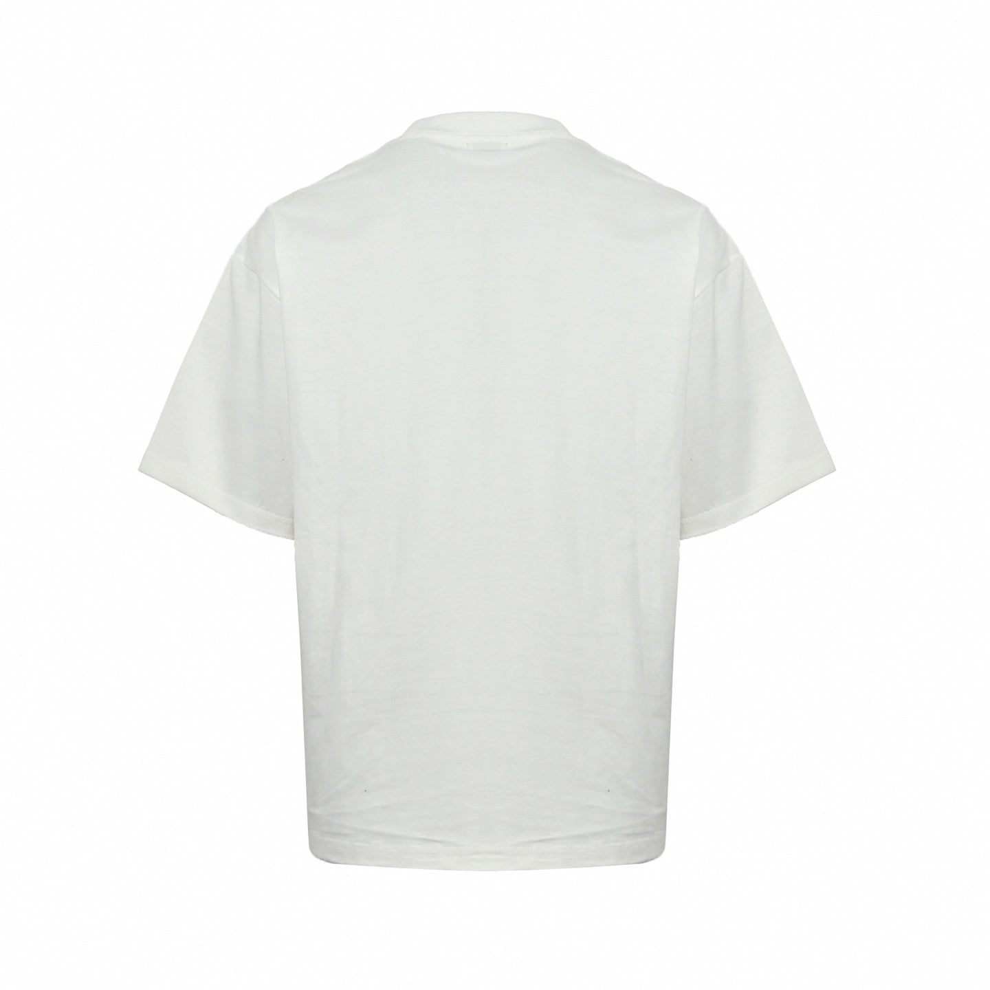 Asymmetrical Distressed Logo T-Shirt | White