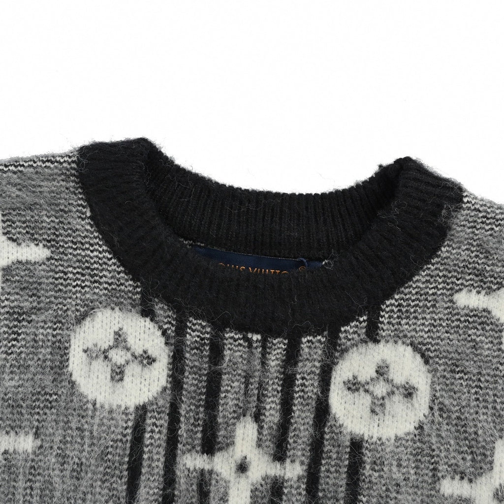 Brushed Knit Monogram Sweater