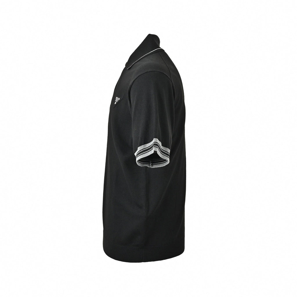 Half-Zip Logo Polo Shirt