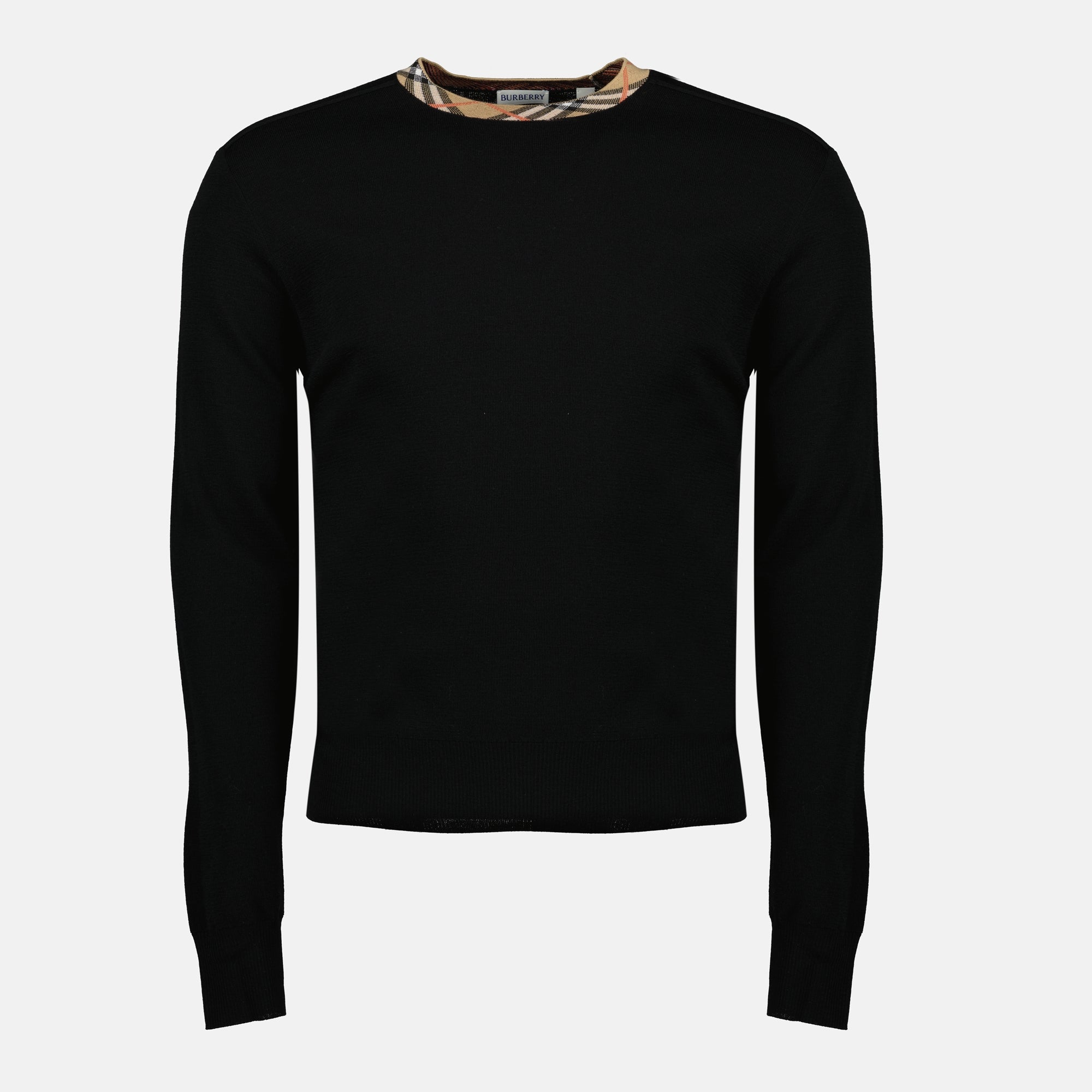 Check Wool Sweater