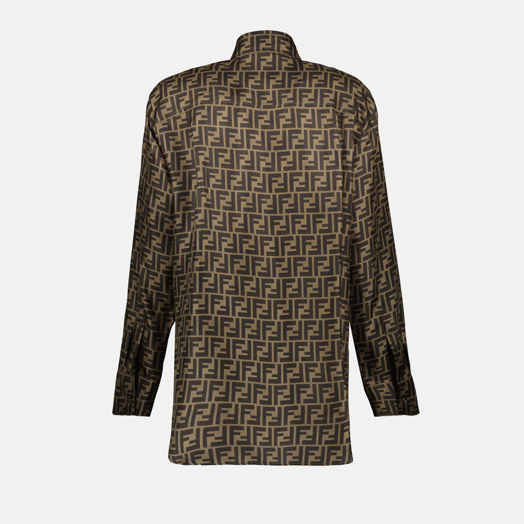 FF Brown Silk Shirt