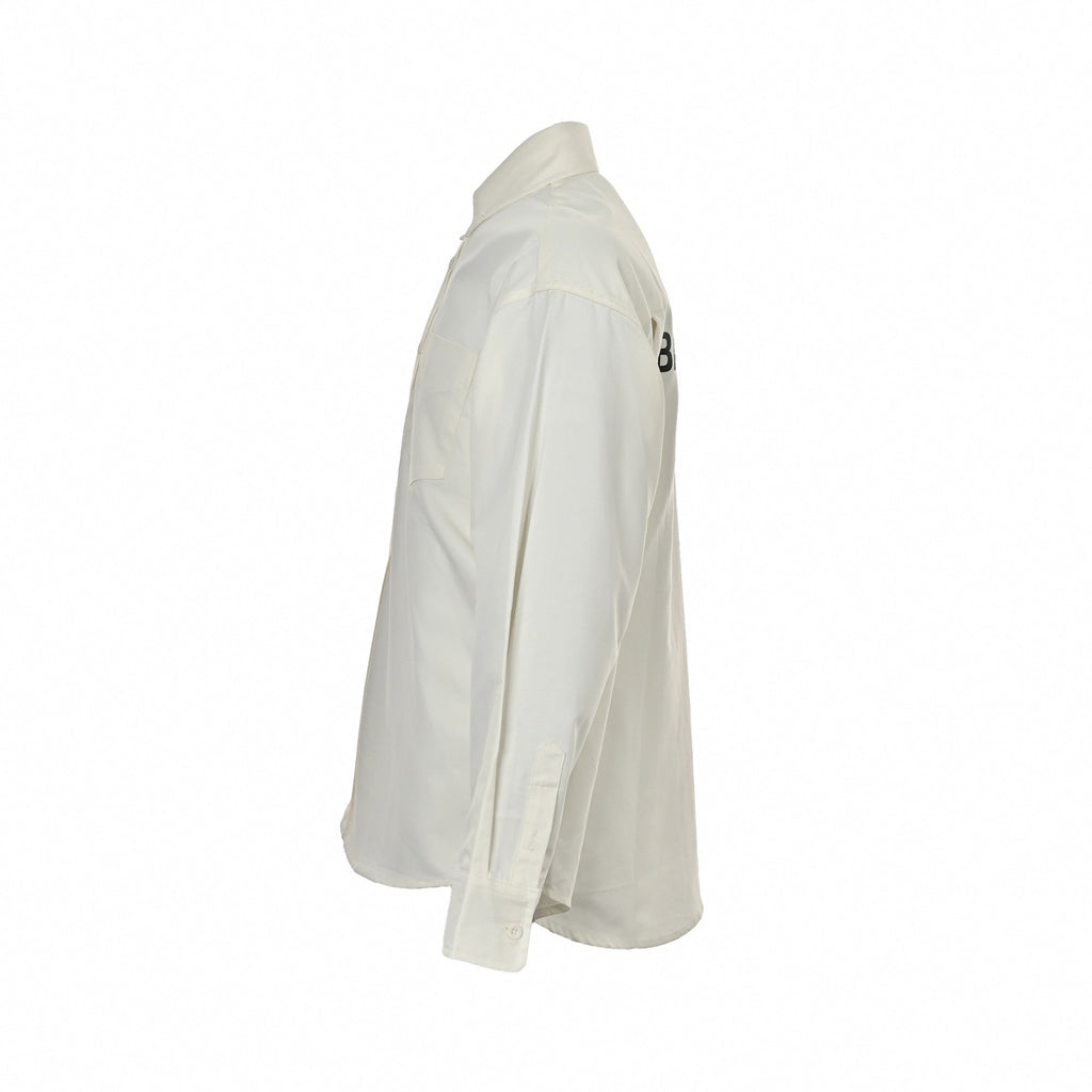 Logo Button-Down Shirt | White