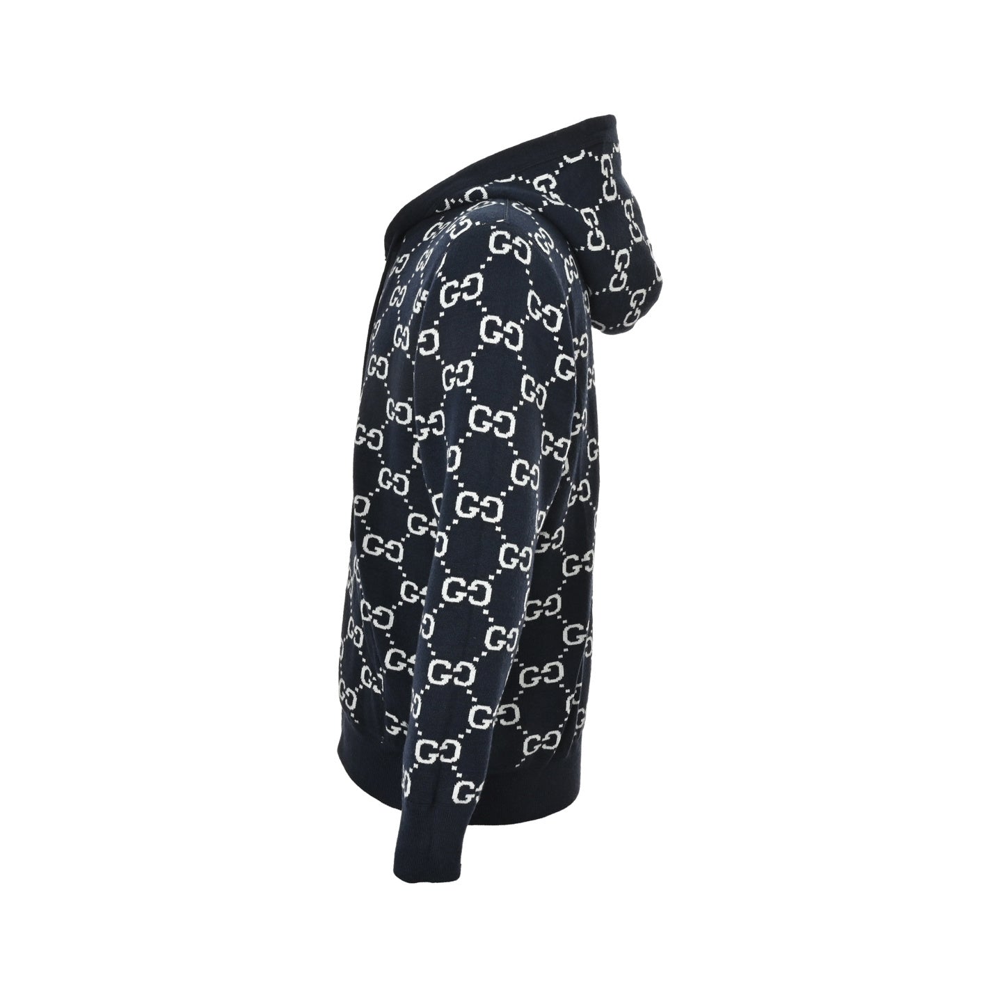 Reversible GG Monogram Cashmere Zip Jacket