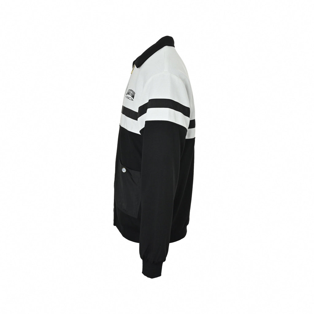 Mesh Zip Jacket | Black & White