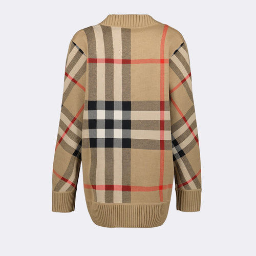 Checked cardigan
