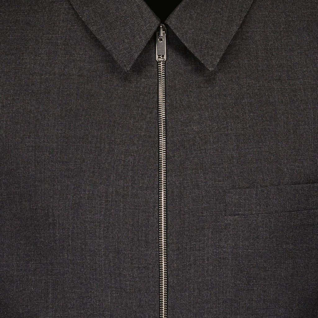 Zip-Up Wool Jacket