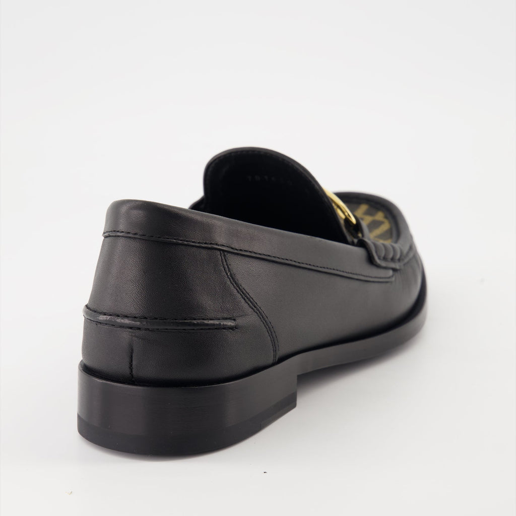 Fendi O'Lock Leather Loafers