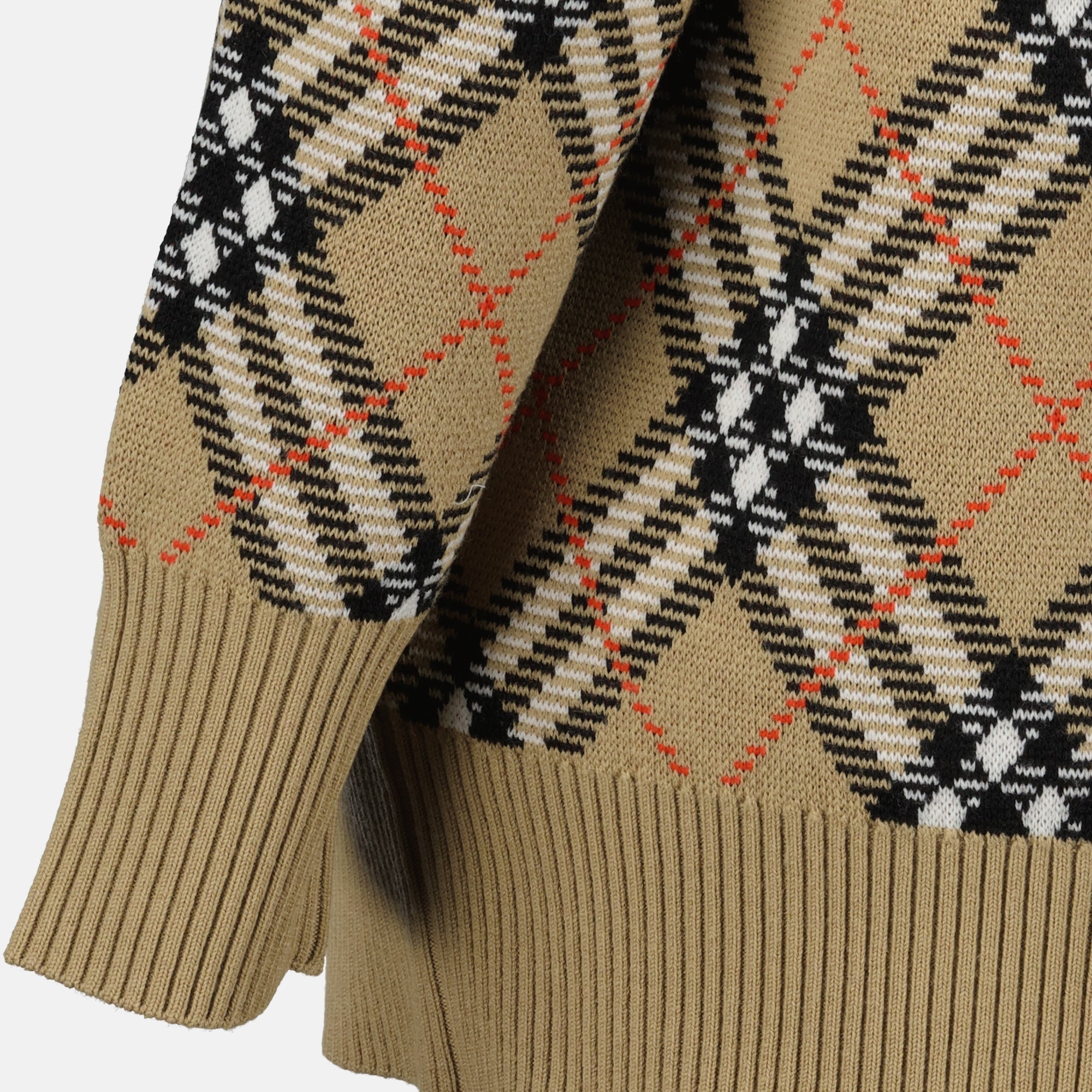 Check Plaid Cardigan