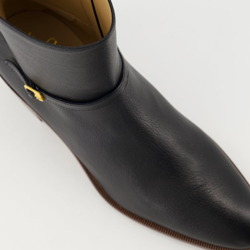 Pat Leather Ankle Boots
