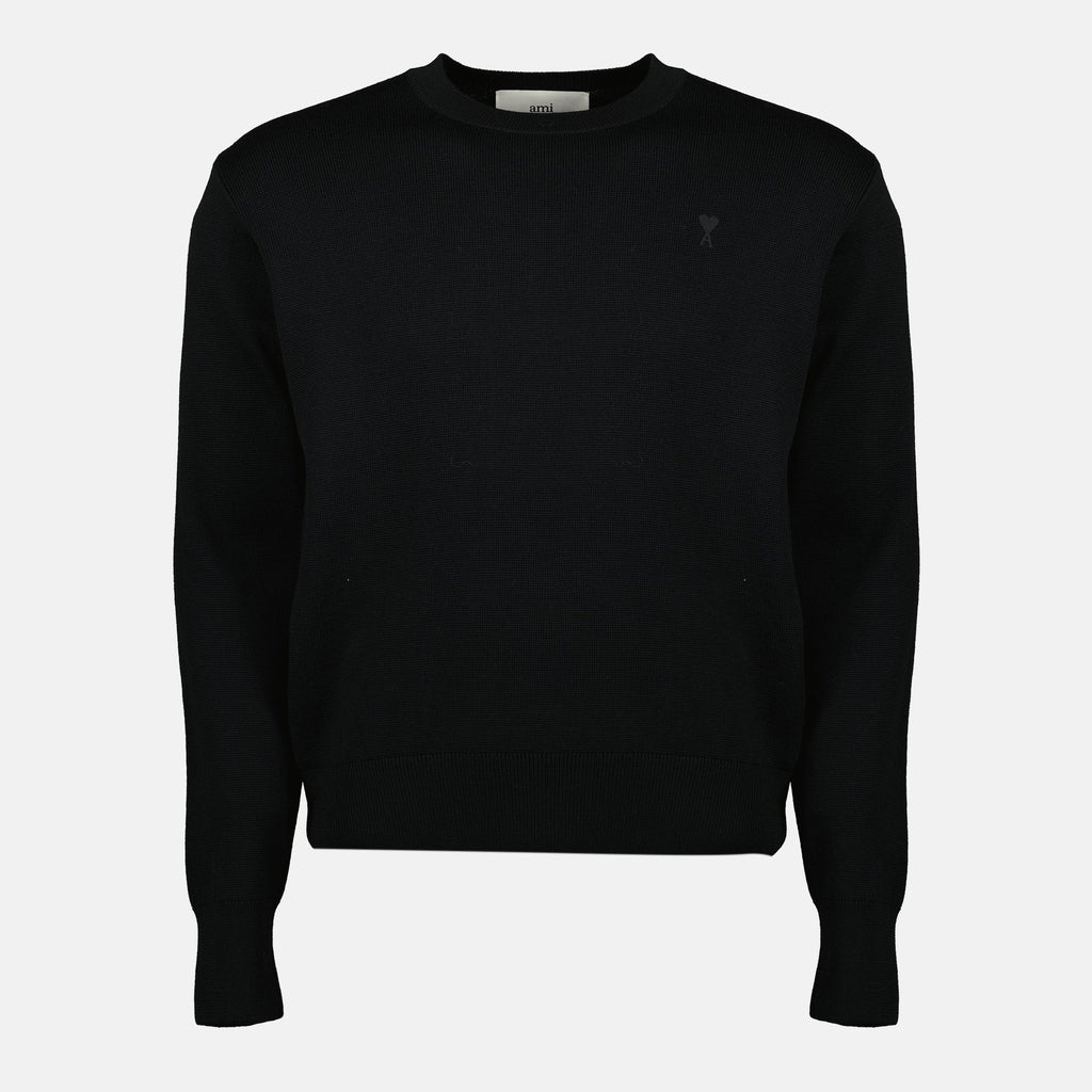 AMI Black Heart Sweater