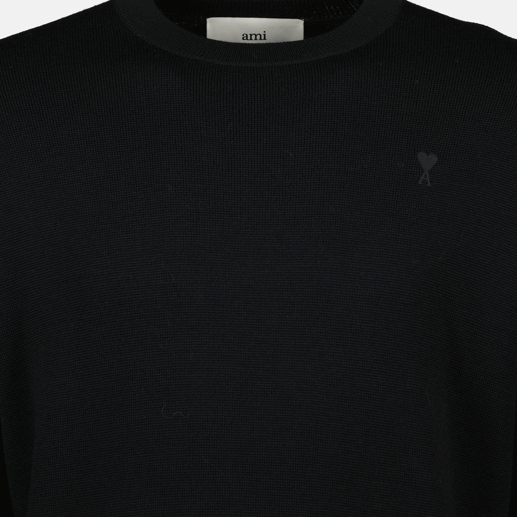 AMI Black Heart Sweater