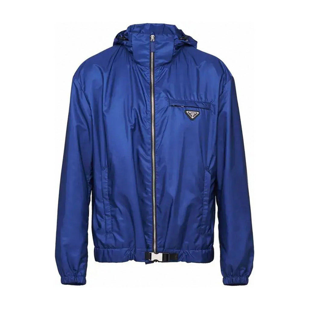 Nylon Hooded Jacket | Royal Blue