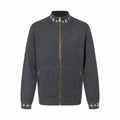 Monogram Trim Full-Zip Cardigan