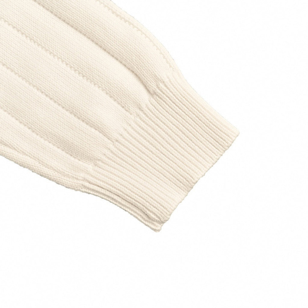 Web Trim Script Logo Cardigan