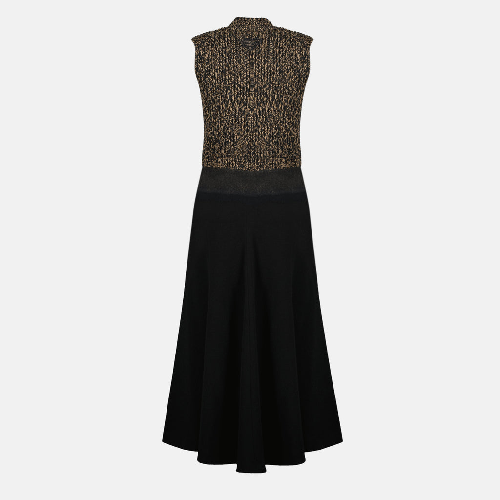 Long Black Wool Dress