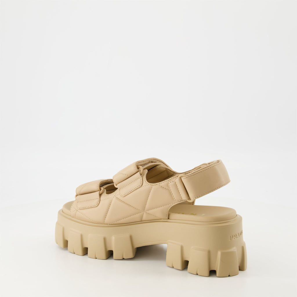 Quilted Leather Sandals