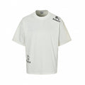 Asymmetrical Distressed Logo T-Shirt | White