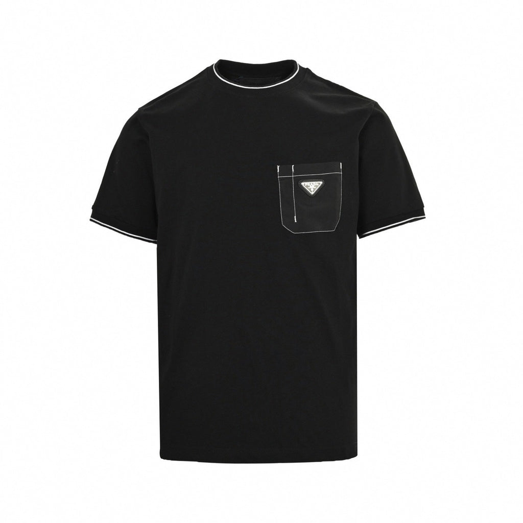 Contrast Stitch Pocket T-Shirt