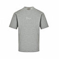 Intarsia Logo Knit T-Shirt | Grey