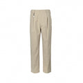 Gabardine Trousers with Triangle Logo | Beige