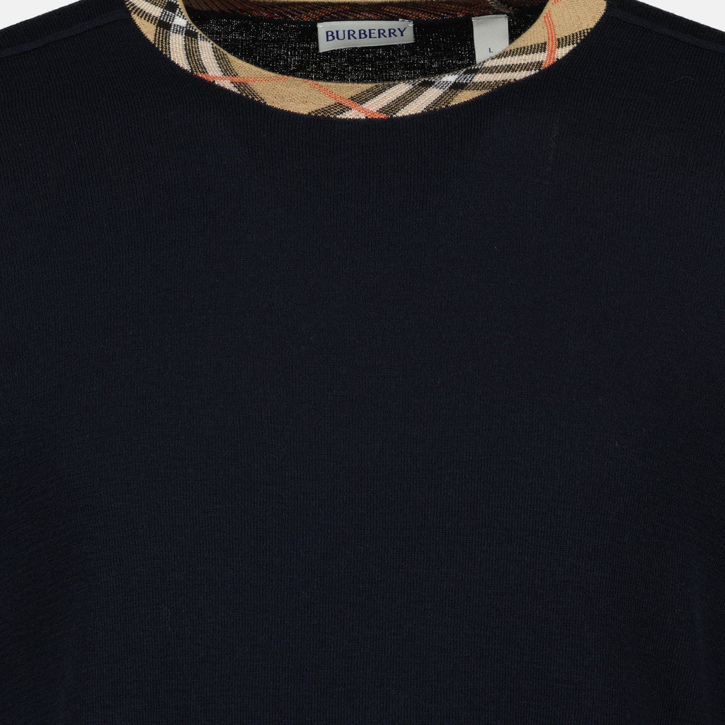 Check Wool Sweater