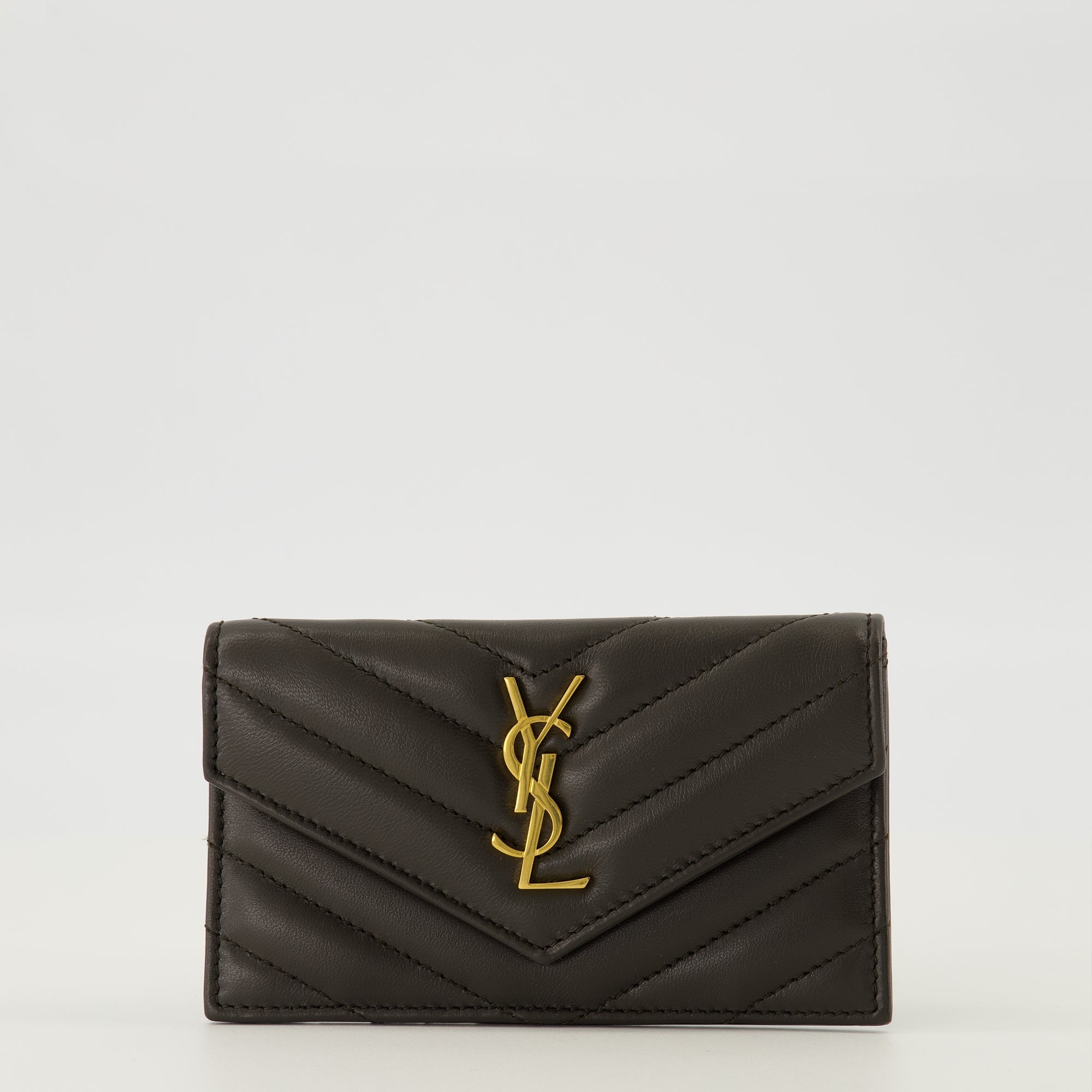 Cassandre Fragments Brown Card Holder