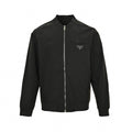 Studded Back Logo Nylon Bomber Jacket | Black