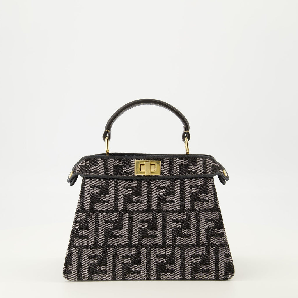 Peekabbo Nano Bag in FF Denim