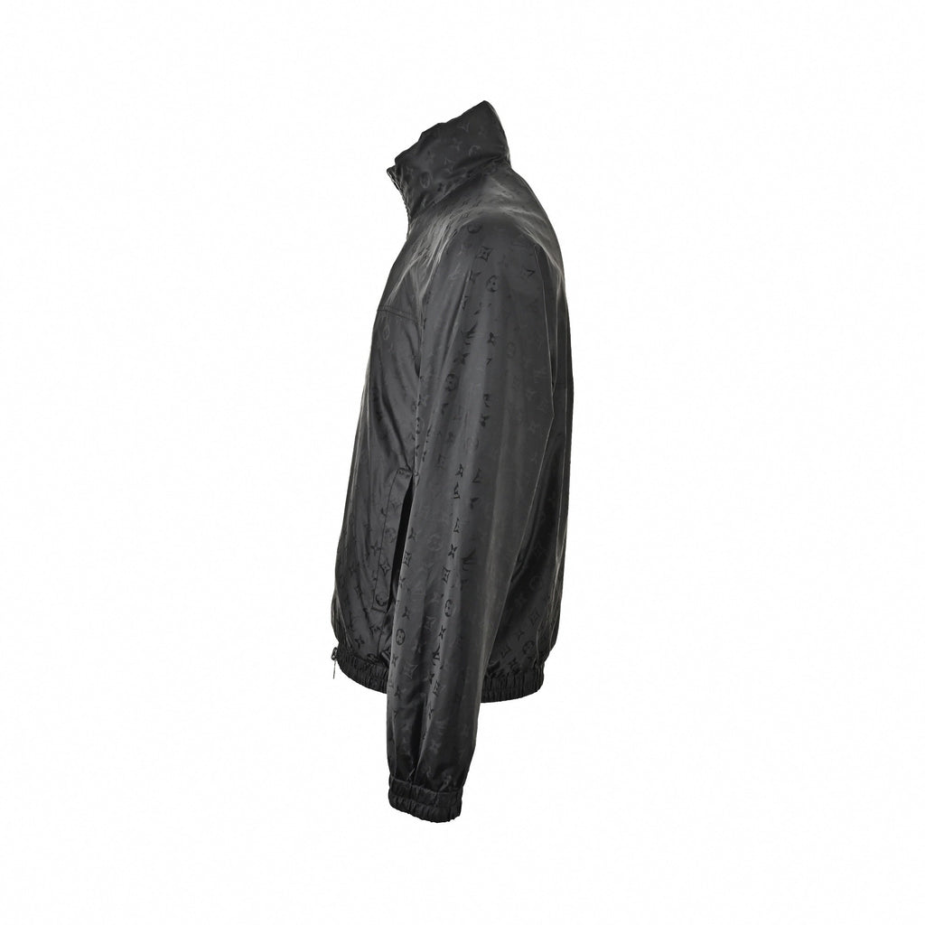Reversible Tonal Monogram Jacket | Black & Olive Green