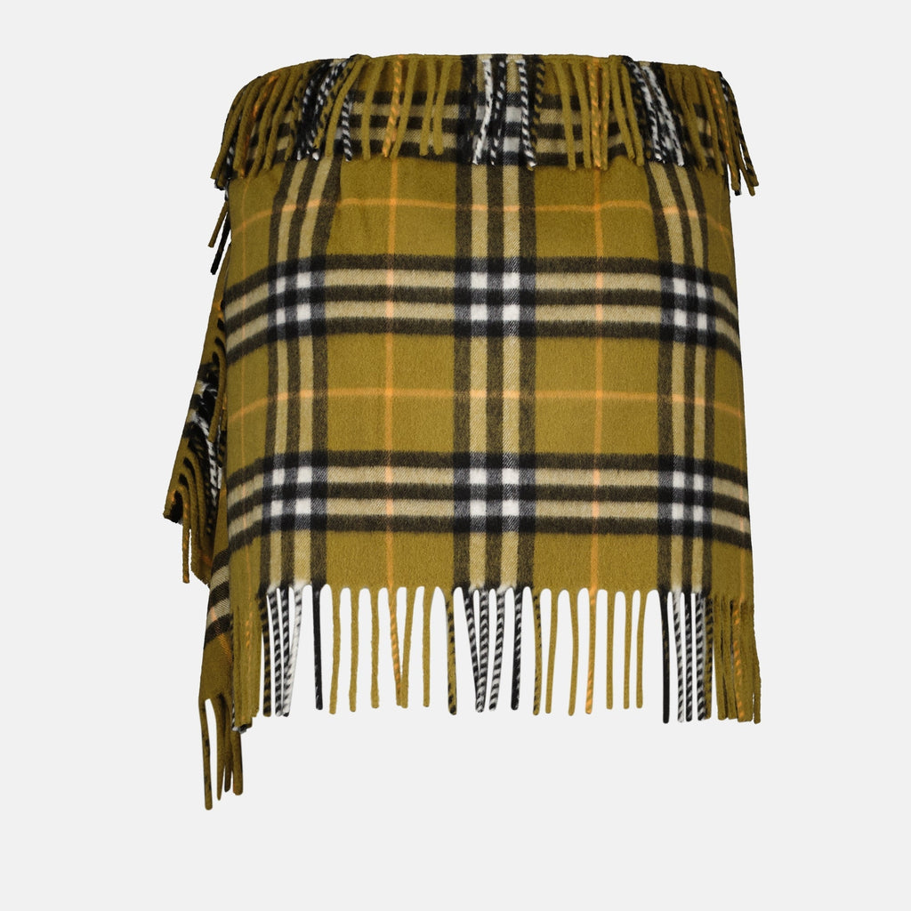 Checkered Wrap Skirt
