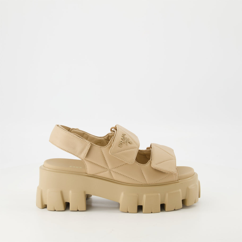 Quilted Leather Sandals