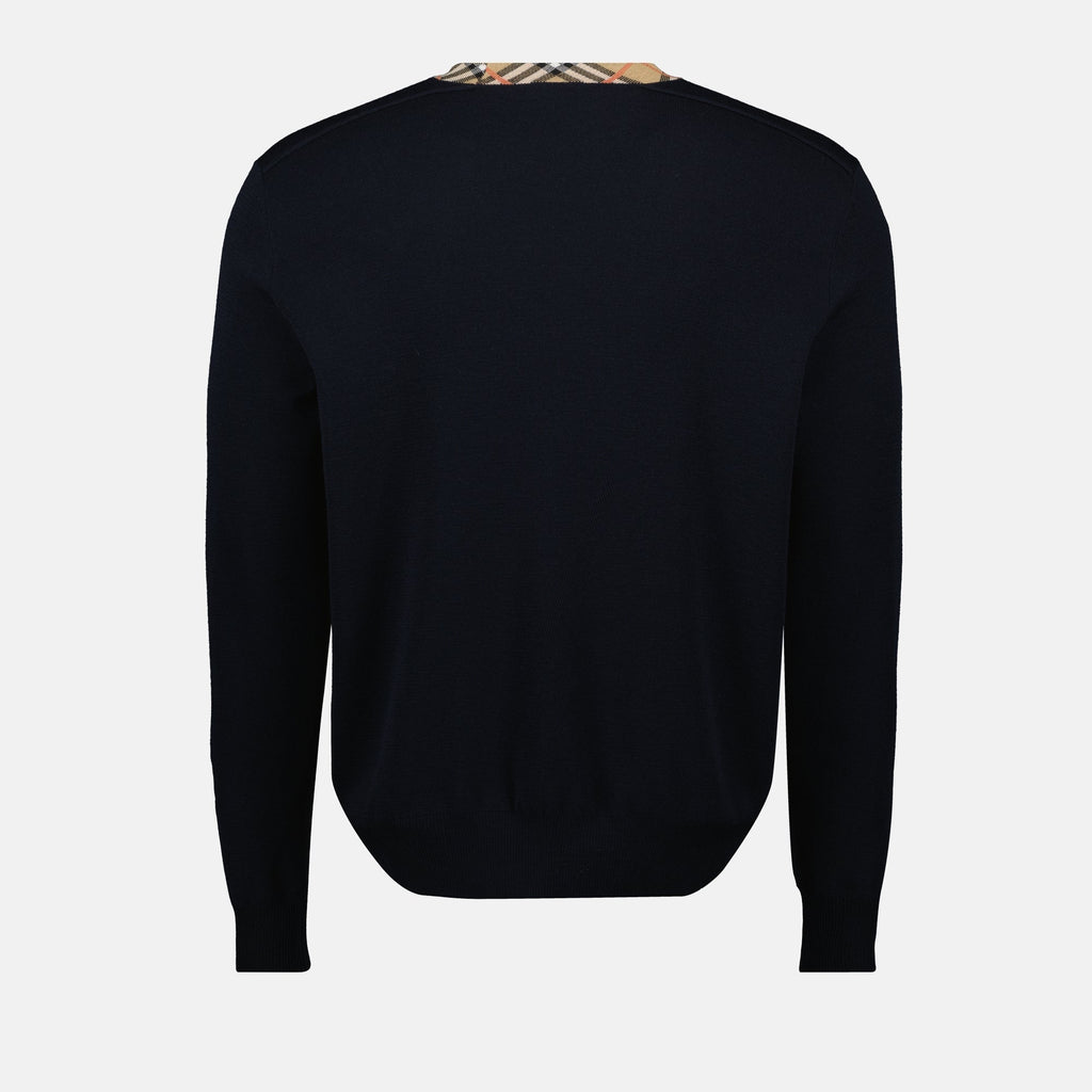 Check Wool Sweater