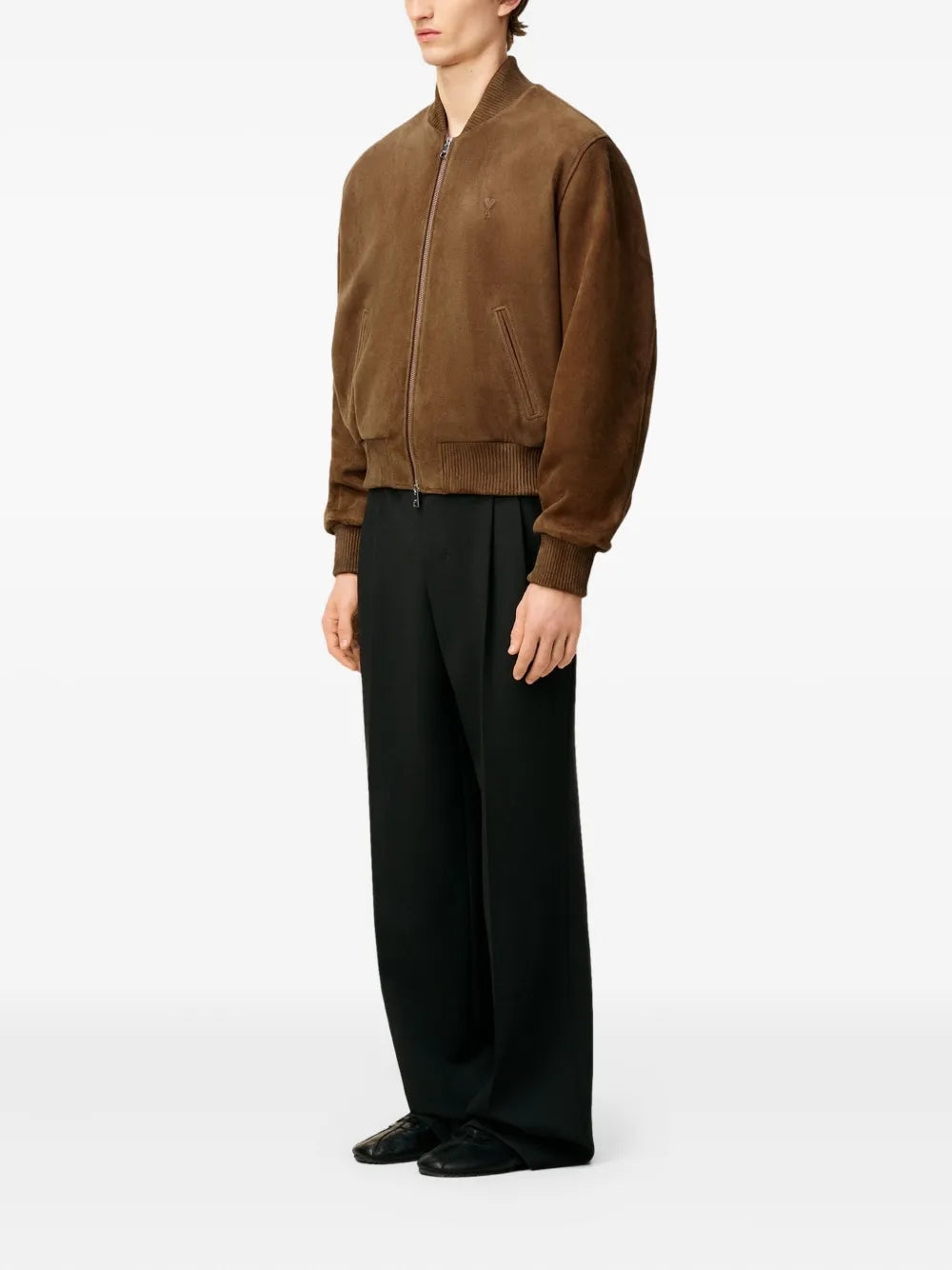 Suede Leather Bomber