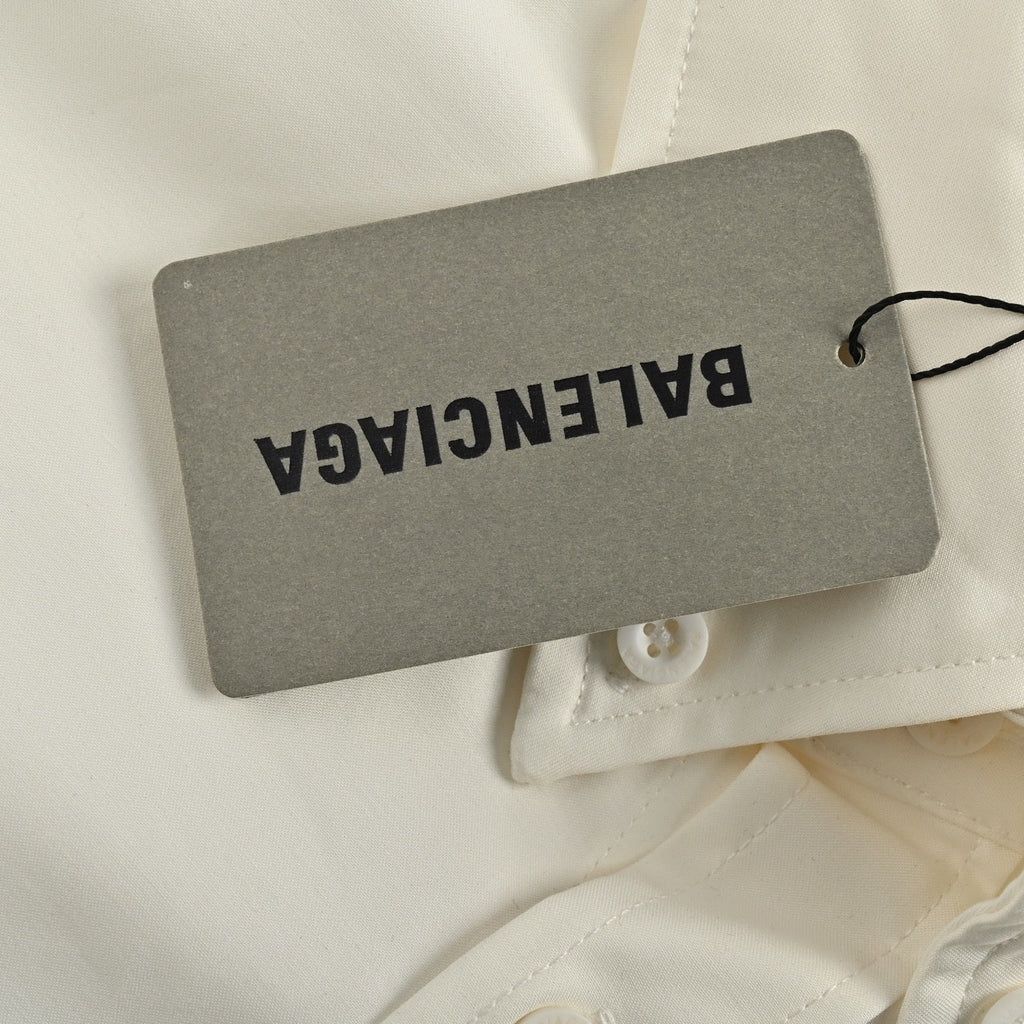 Logo Button-Down Shirt | White