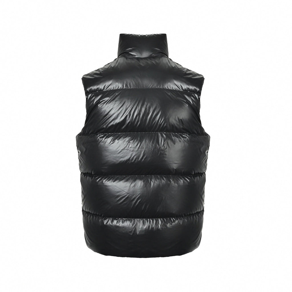 Logo-Patch High-Gloss Puffer Vest