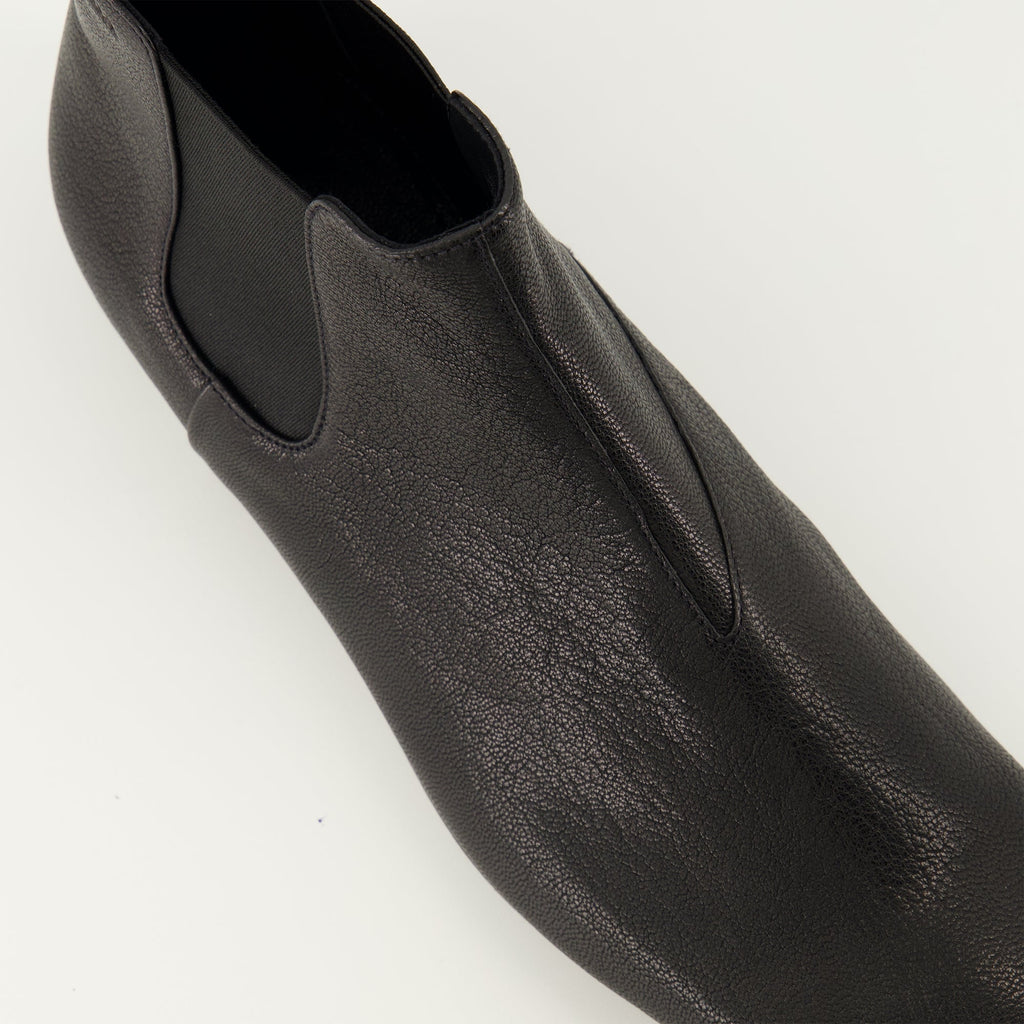 Black Leather Chelsea Boots