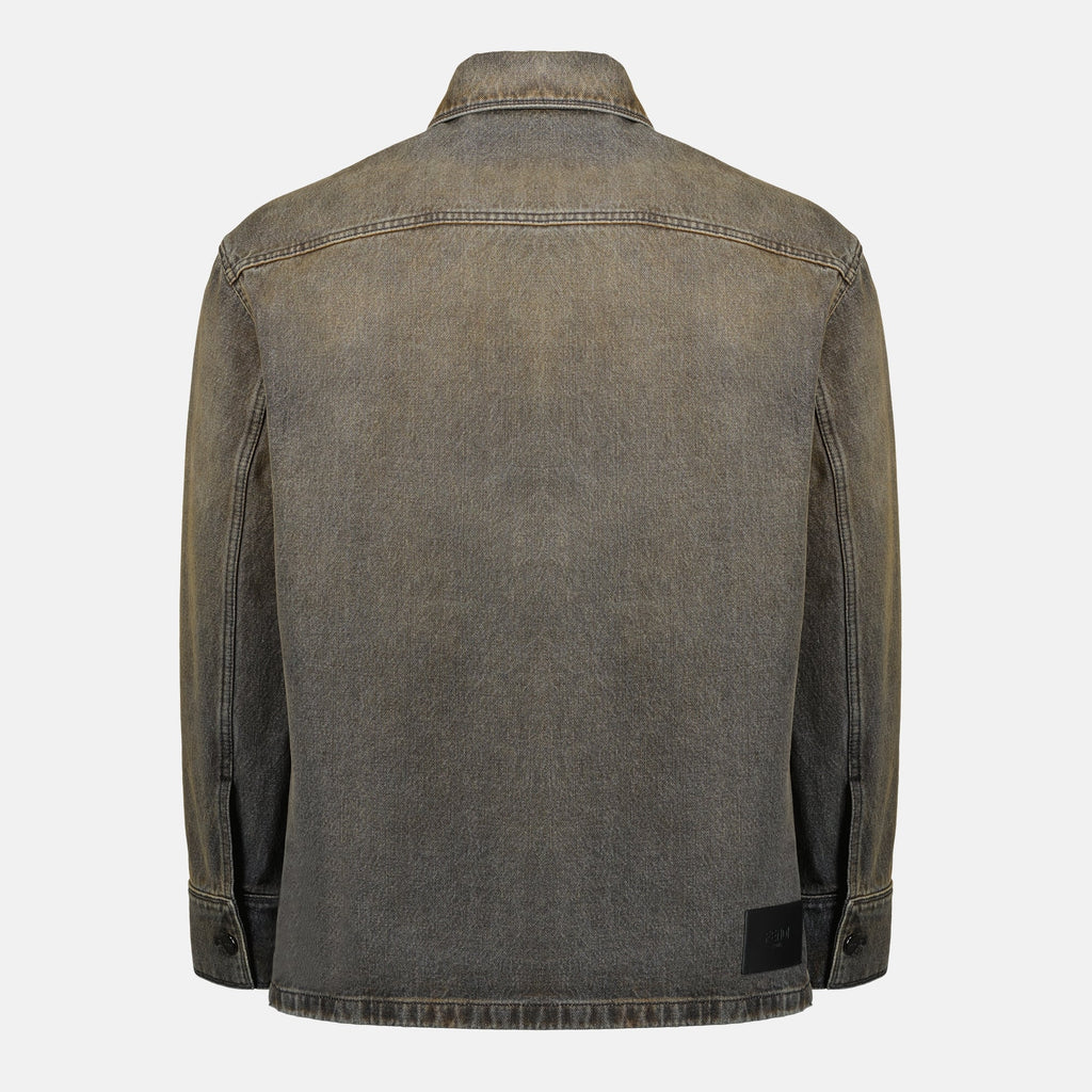 Gray Denim Shirt