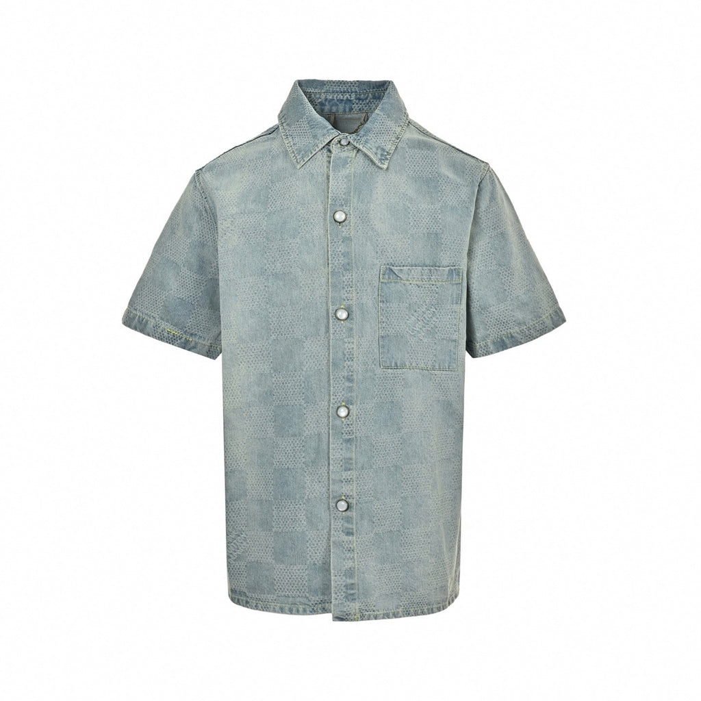 Damier Pop Denim Set | Light Indigo