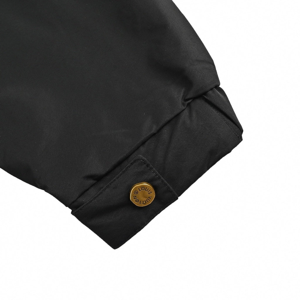 Monogram-Lined Hooded Jacket